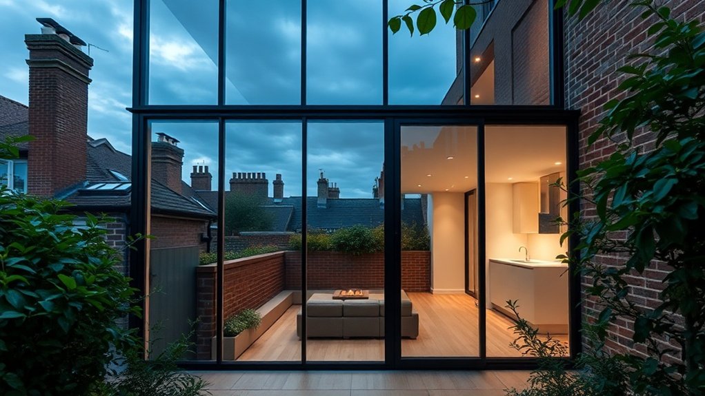 Glass Extension Walls South Woodford