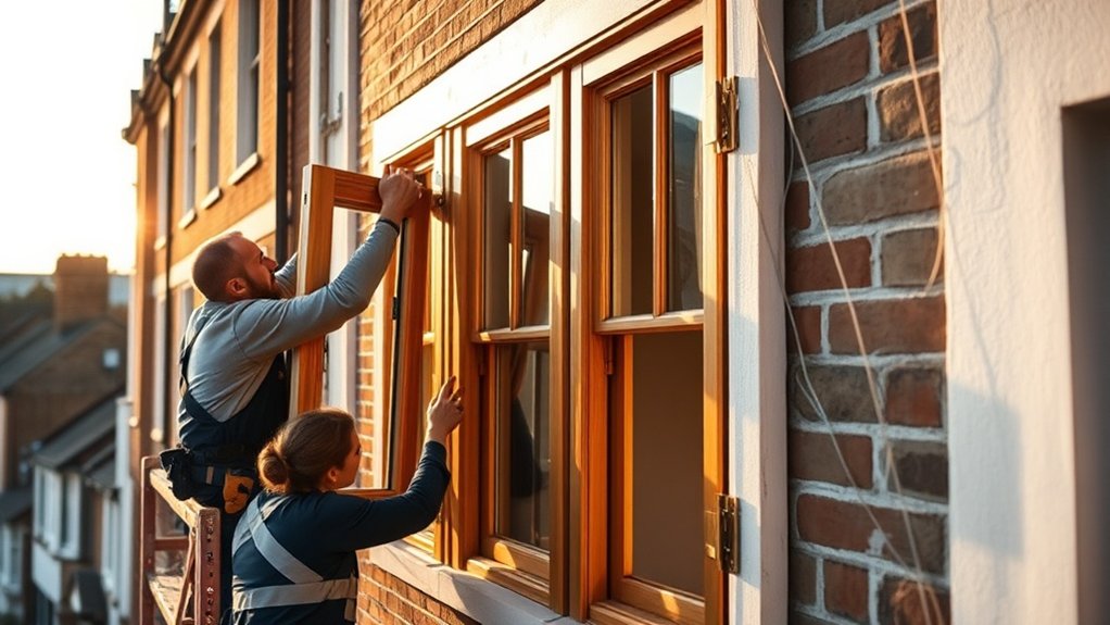 Wooden Window Installation South Woodford