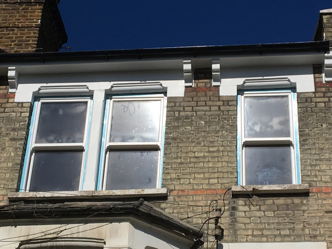 New uPVC sash windows fitted on Victorian terrace in South Woodford