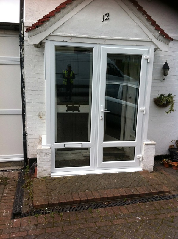 uPVC French doors fitted as front entrance in South Woodford